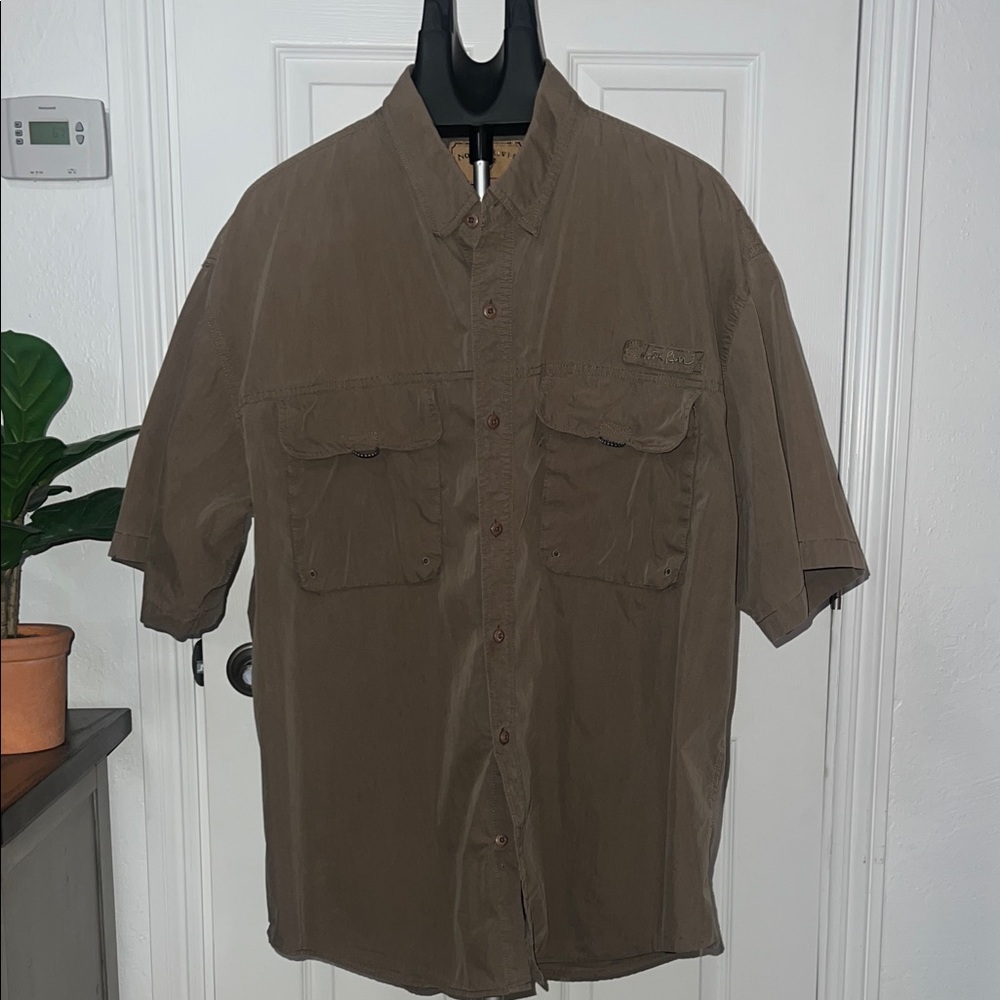 North River Men’s size XXL Khaki Green shirt
